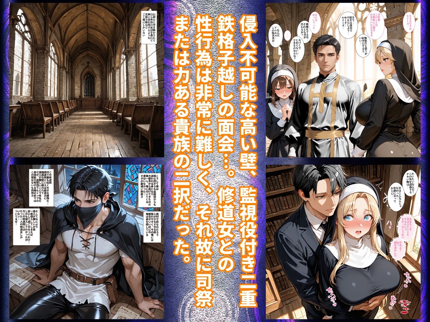 修道女・禁欲の壁の代償〜侯爵令嬢・妾の娘・伯爵令嬢の禁欲の果て、初快楽に抗えず、神への誓い崩れ堕ちゆく〜 サンプル画像6