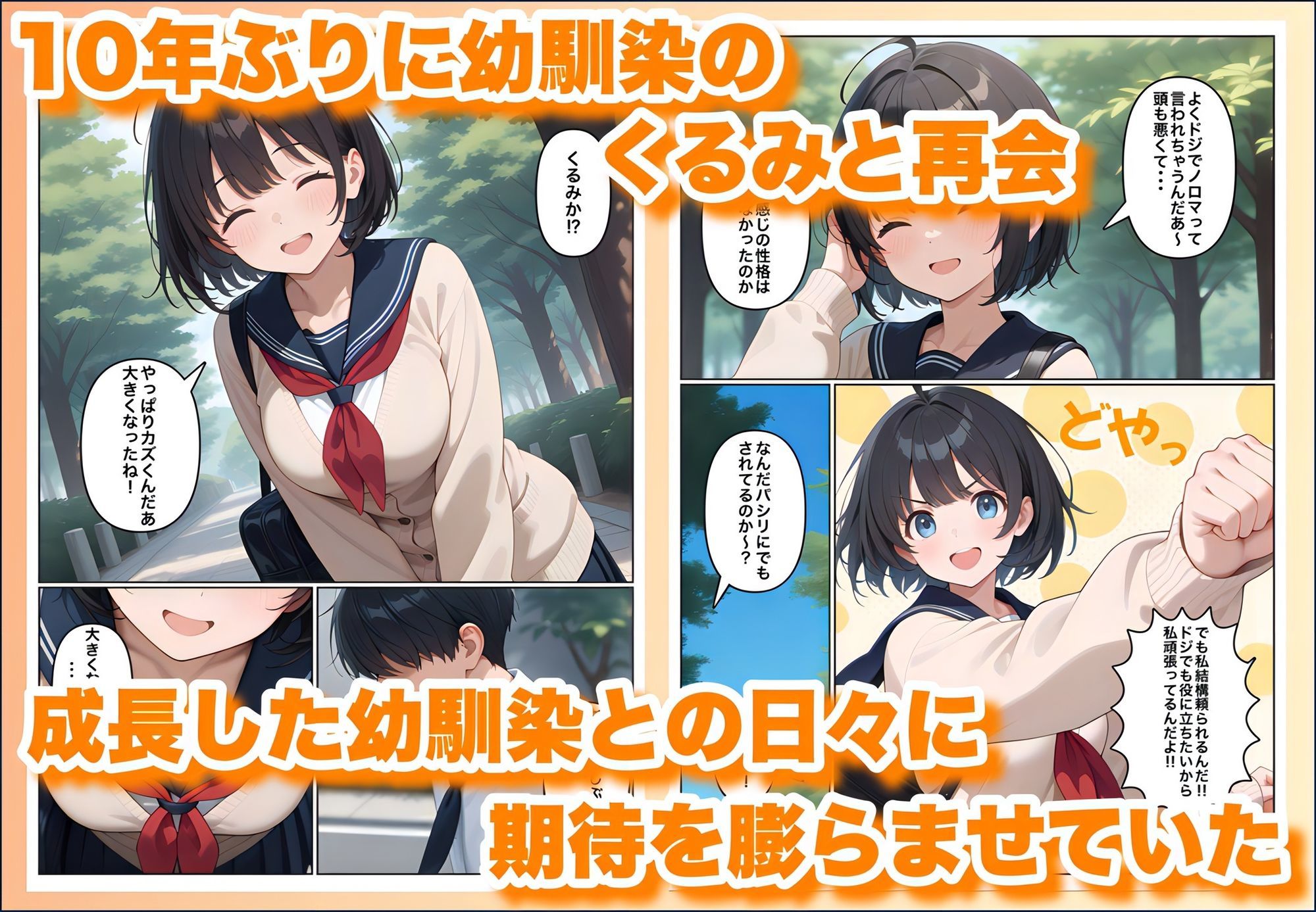 俺の幼馴染が男子共のHな頼みを断らないから彼女にしたけど寝取られた サンプル画像1