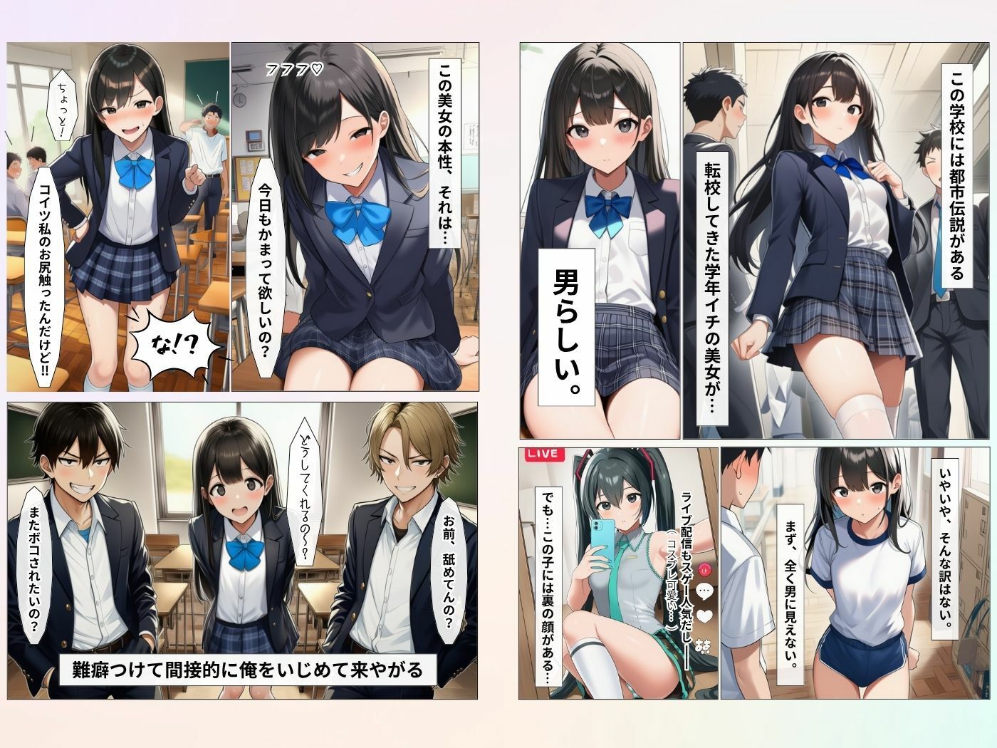 俺をイジメた男の娘♂を100日後に孕ませた話 サンプル画像1