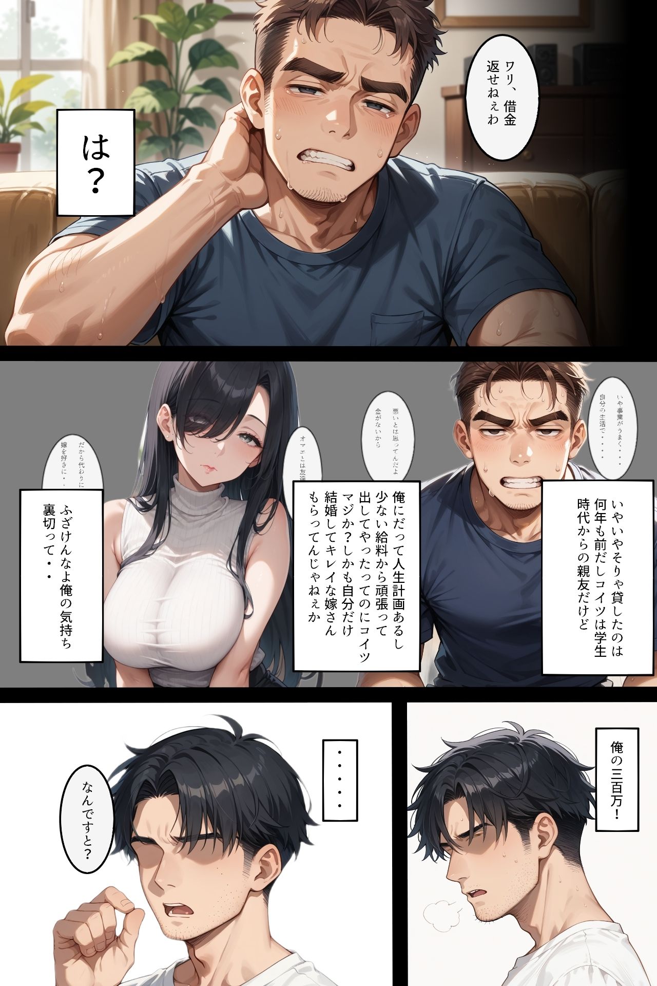 借金返済の代わりに人妻を差し出された話 サンプル画像1