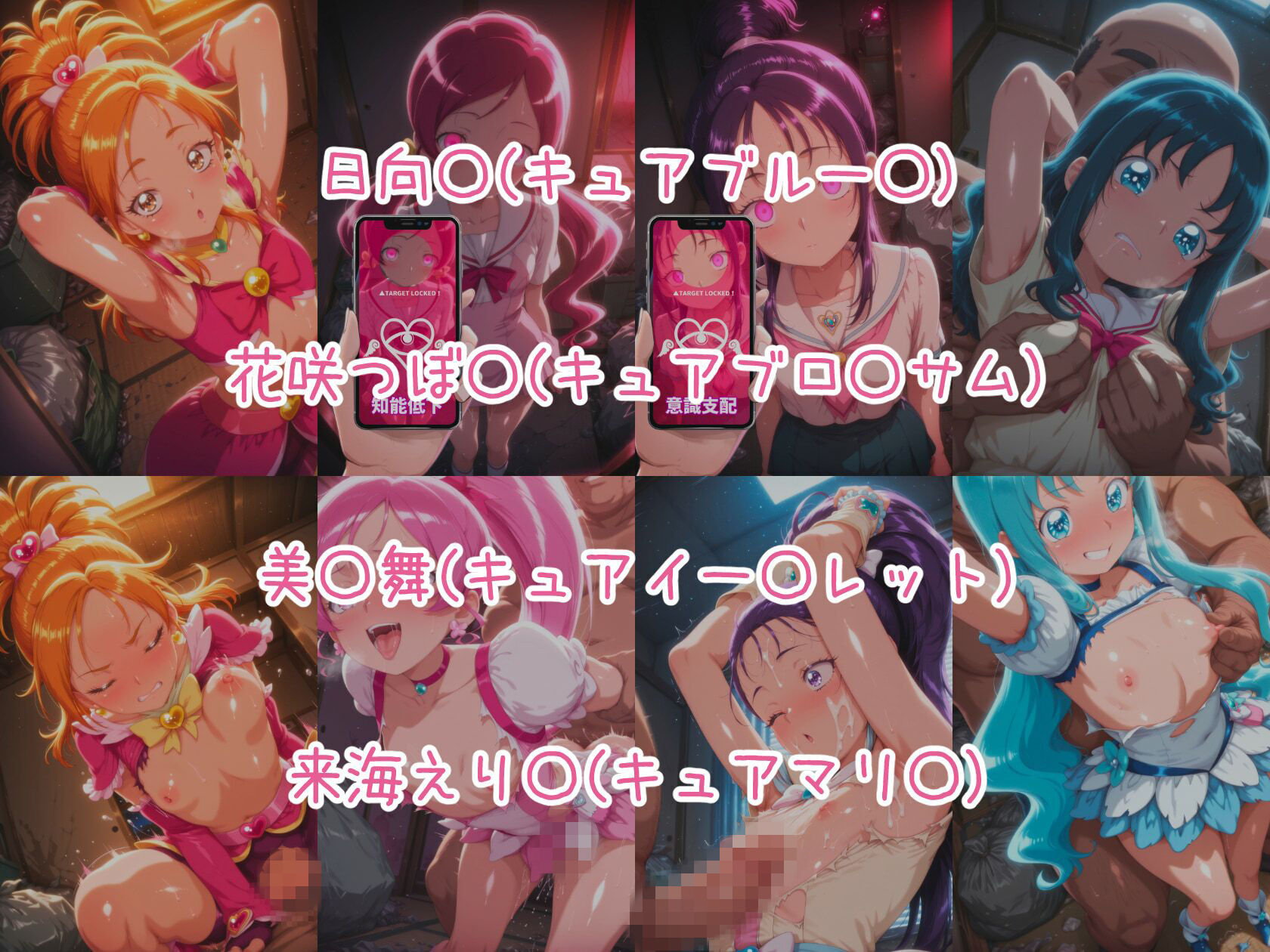 催○スマホで孕ませ洗脳 ―プ○キュア変身ヒロイン限定 第2弾― サンプル画像2