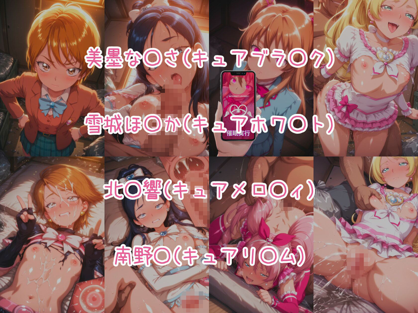 催○スマホで孕ませ洗脳 ―変身ヒロイン限定・プ○キュア編― サンプル画像1