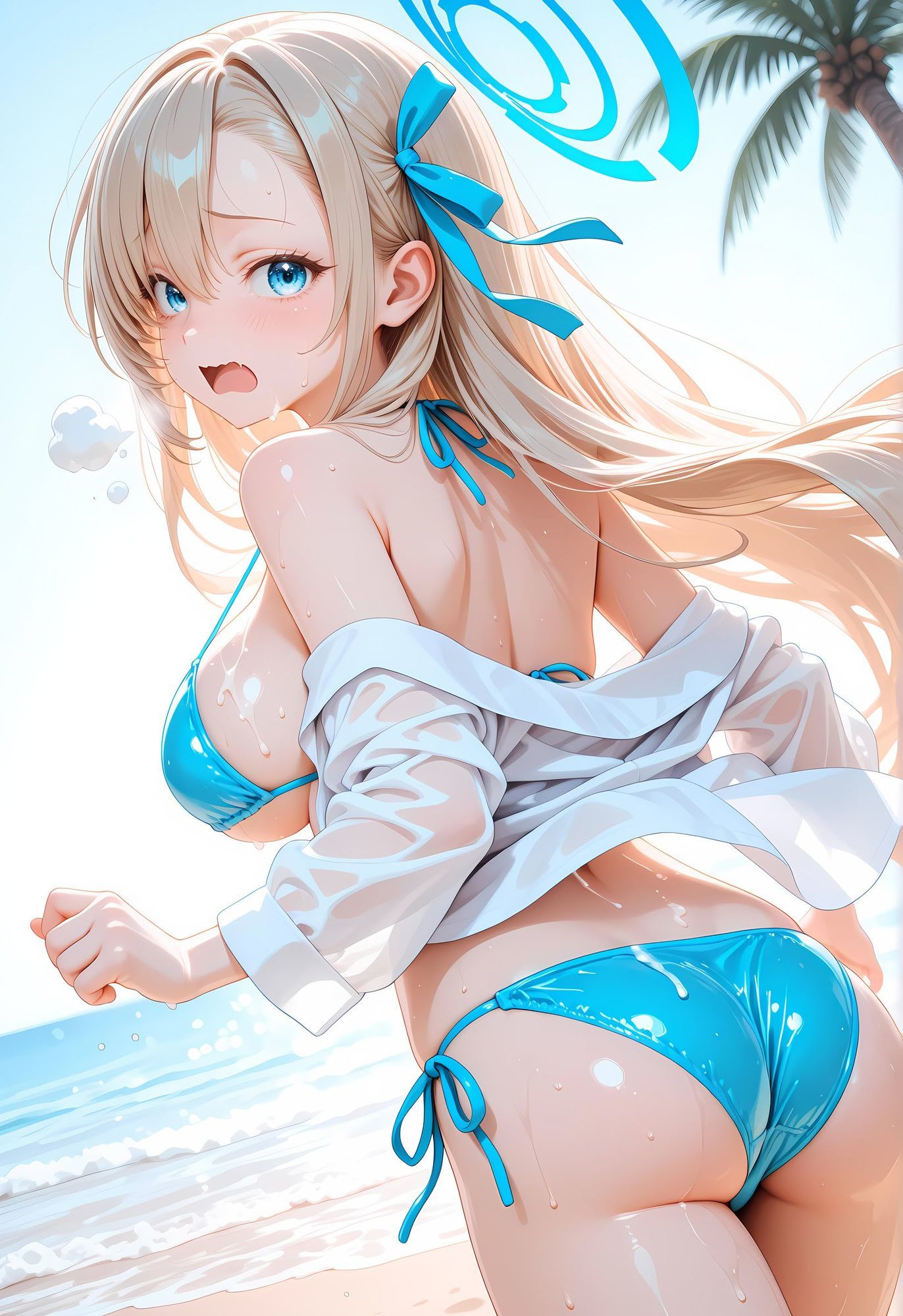 催● 渚物語 〜ブル〇カ 一之瀬ア〇ナ水着ビキニ編〜 海水浴で賑わう常夏のビーチ、そして蘇るあの日の悪夢 サンプル画像6