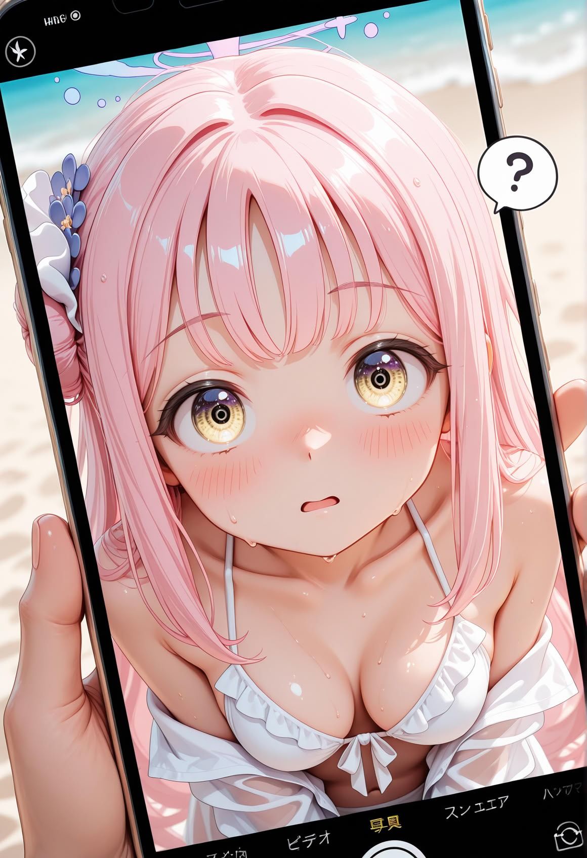 催● 渚物語 〜ブル〇カ 聖園〇カ 水着ビキニ編〜 海水浴で賑わう常夏のビーチ、そして蘇るあの日の悪夢 サンプル画像2