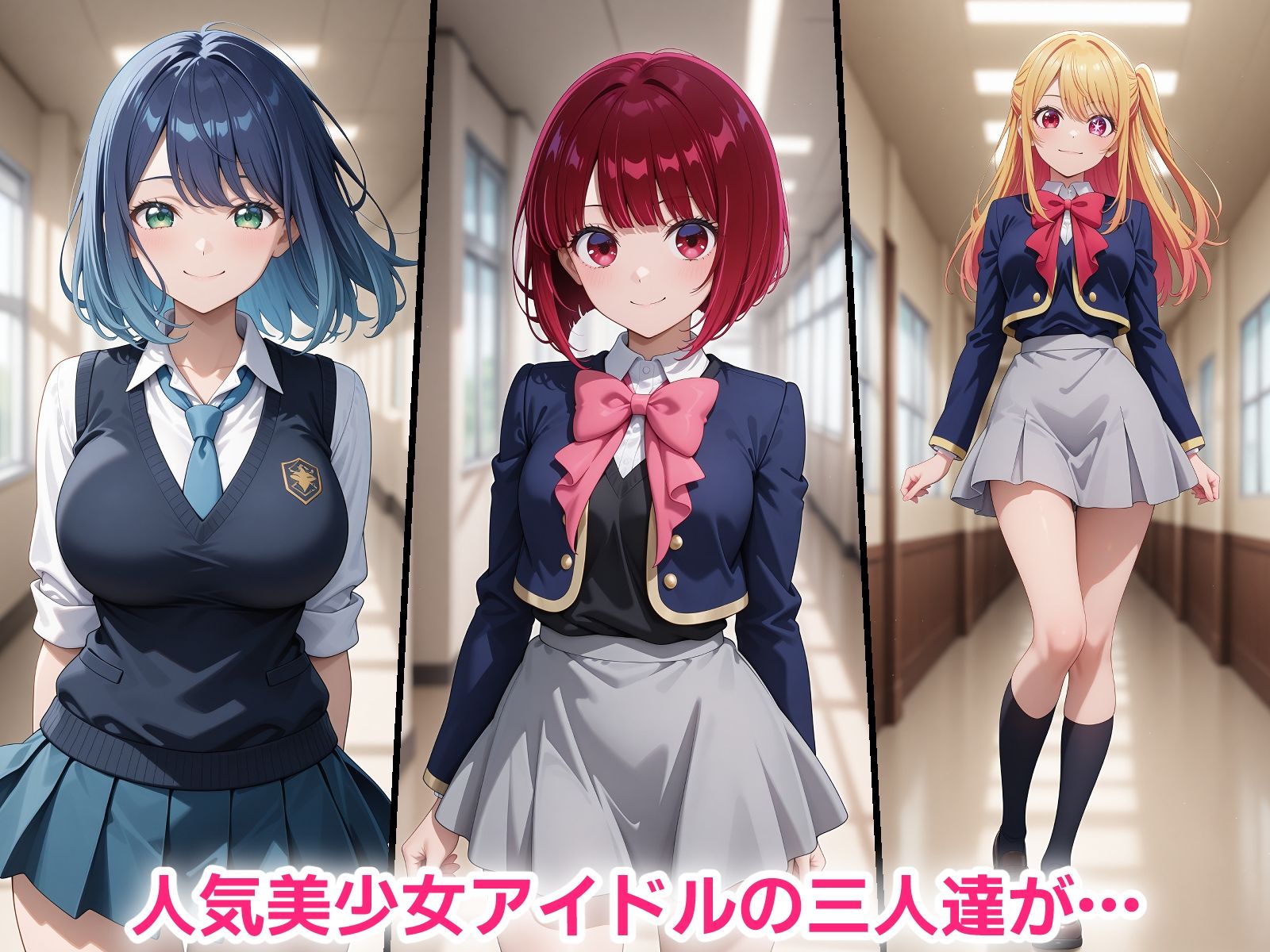 催●おじさんに寝取られる人気美少女アイドルの三人〜全員メス堕ち・孕ませ〜 サンプル画像1