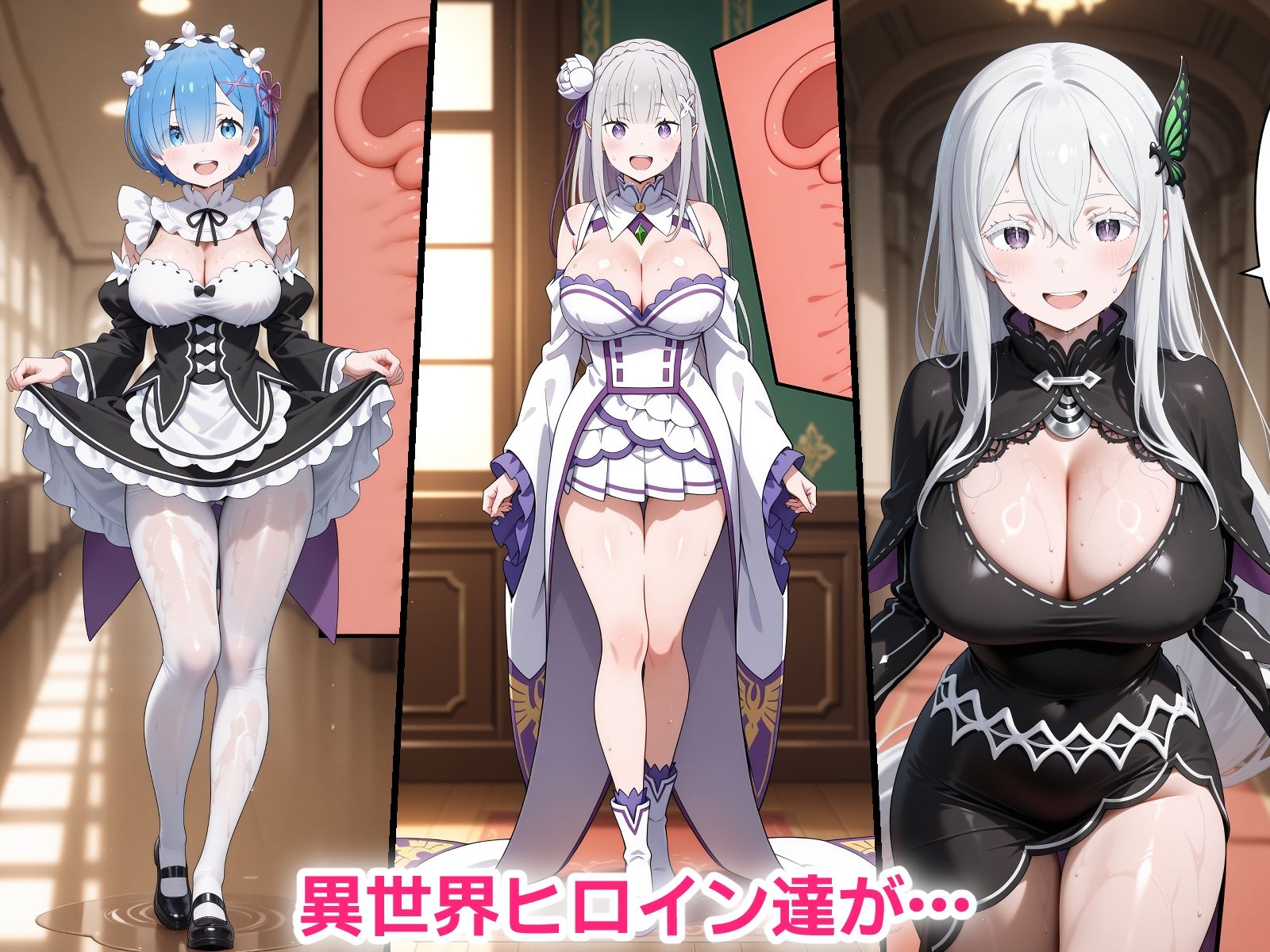 催●おじさんに寝取られる異世界ヒロインの三人〜全員メス堕ち・孕ませ〜 サンプル画像1