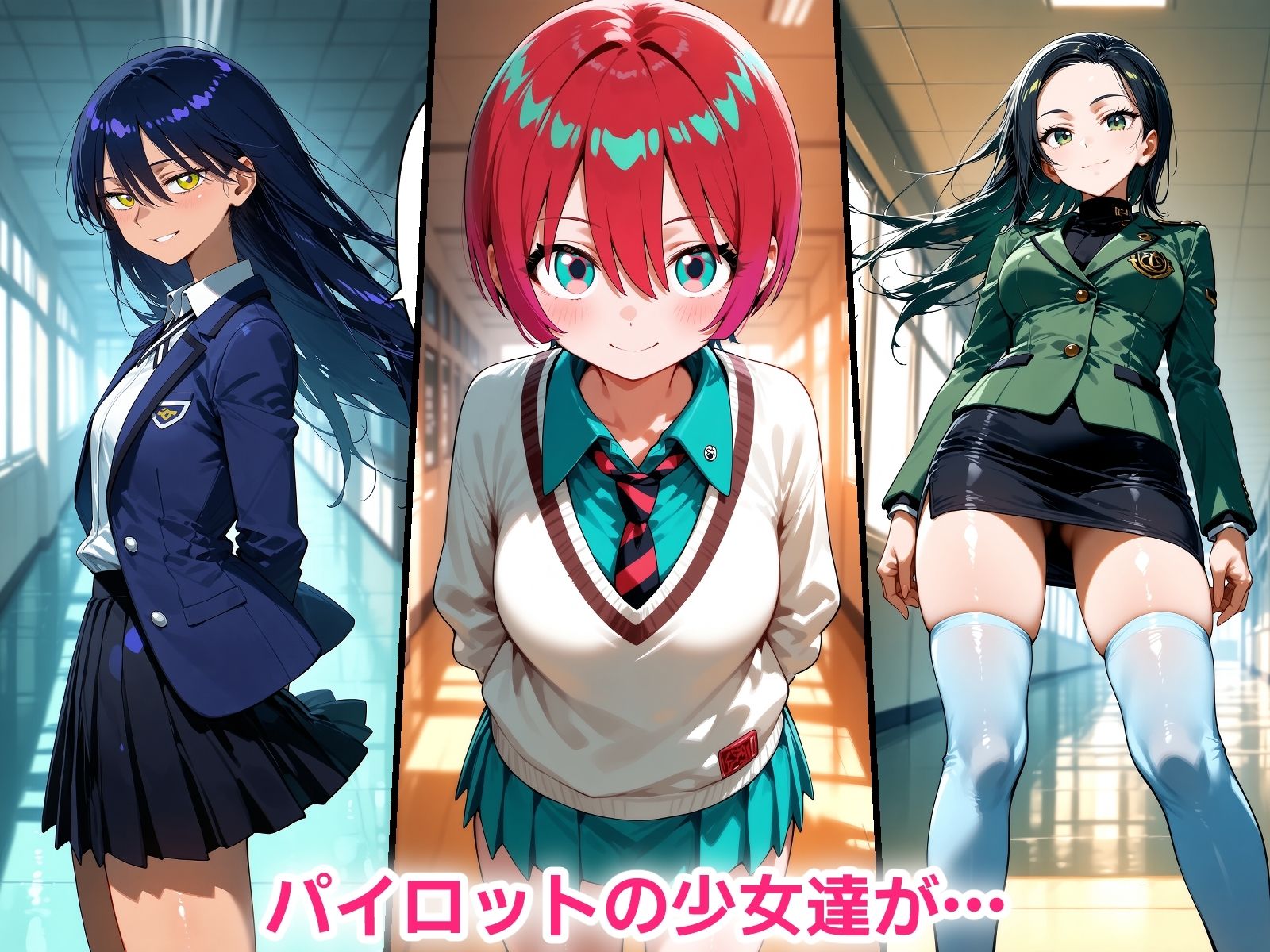 催●おじさんに寝取られる！パイロットたち〜全員メス堕ち・孕ませ〜 サンプル画像1