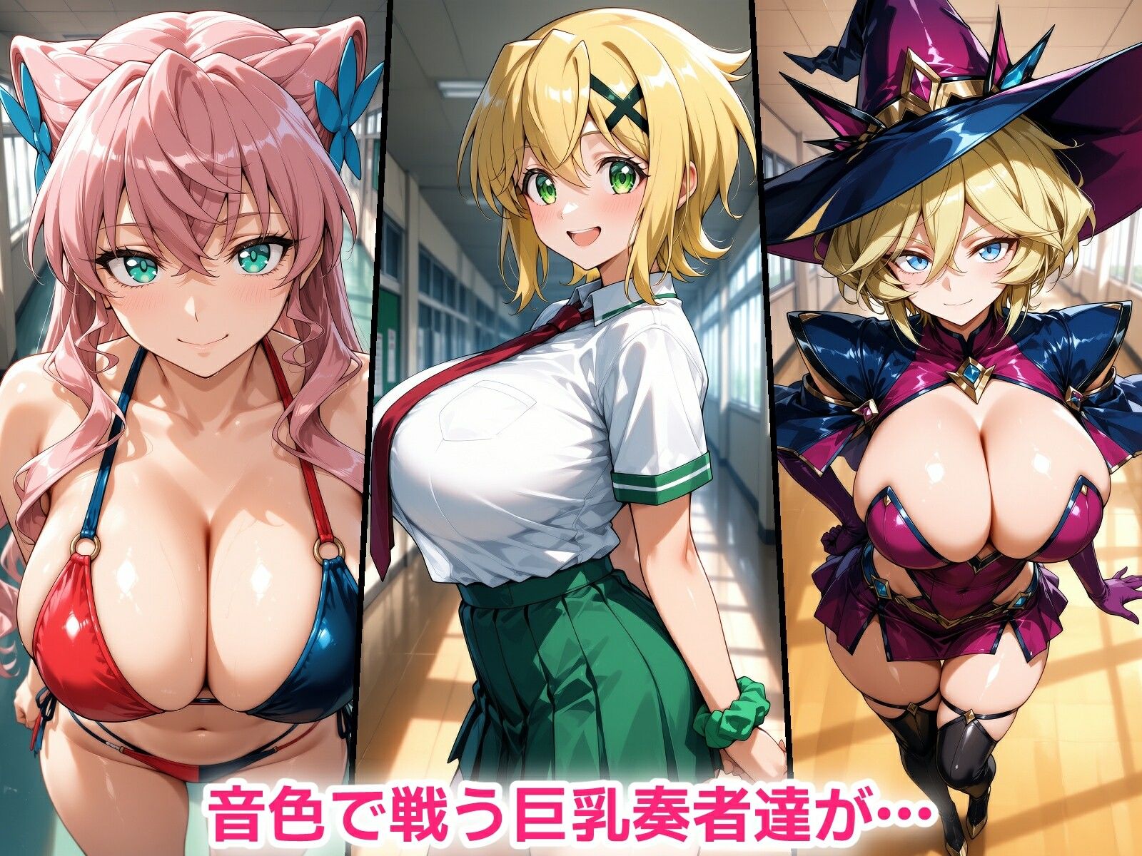 催●おじさんに寝取られる！巨乳奏者たち〜全員メス堕ち・孕ませ〜 サンプル画像1