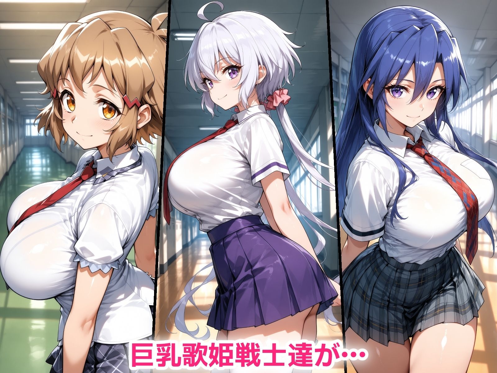 催●おじさんに寝取られる！巨乳歌姫戦士たち〜全員メス堕ち・孕ませ〜 サンプル画像1