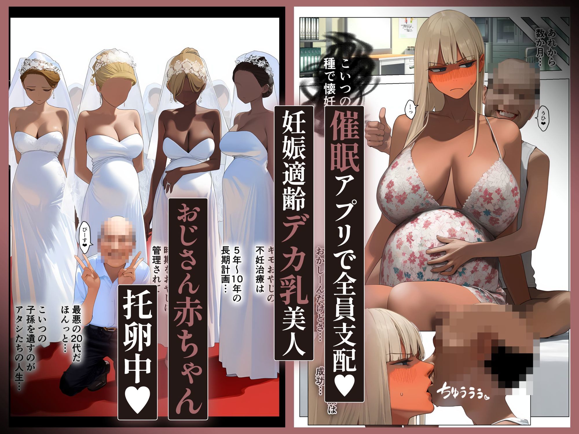 催●アプリで全員支配、妊娠適齢デカ乳美人おじさん赤ちゃん托卵中【続・総集編】 サンプル画像10