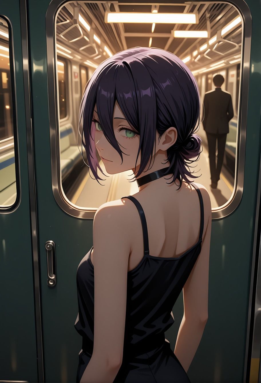 催●レ◯電車凌●パロディ〜チェン◯ーマン風美女が線路拘束アヘ顔・妊娠NTRシチュ満載 サンプル画像1