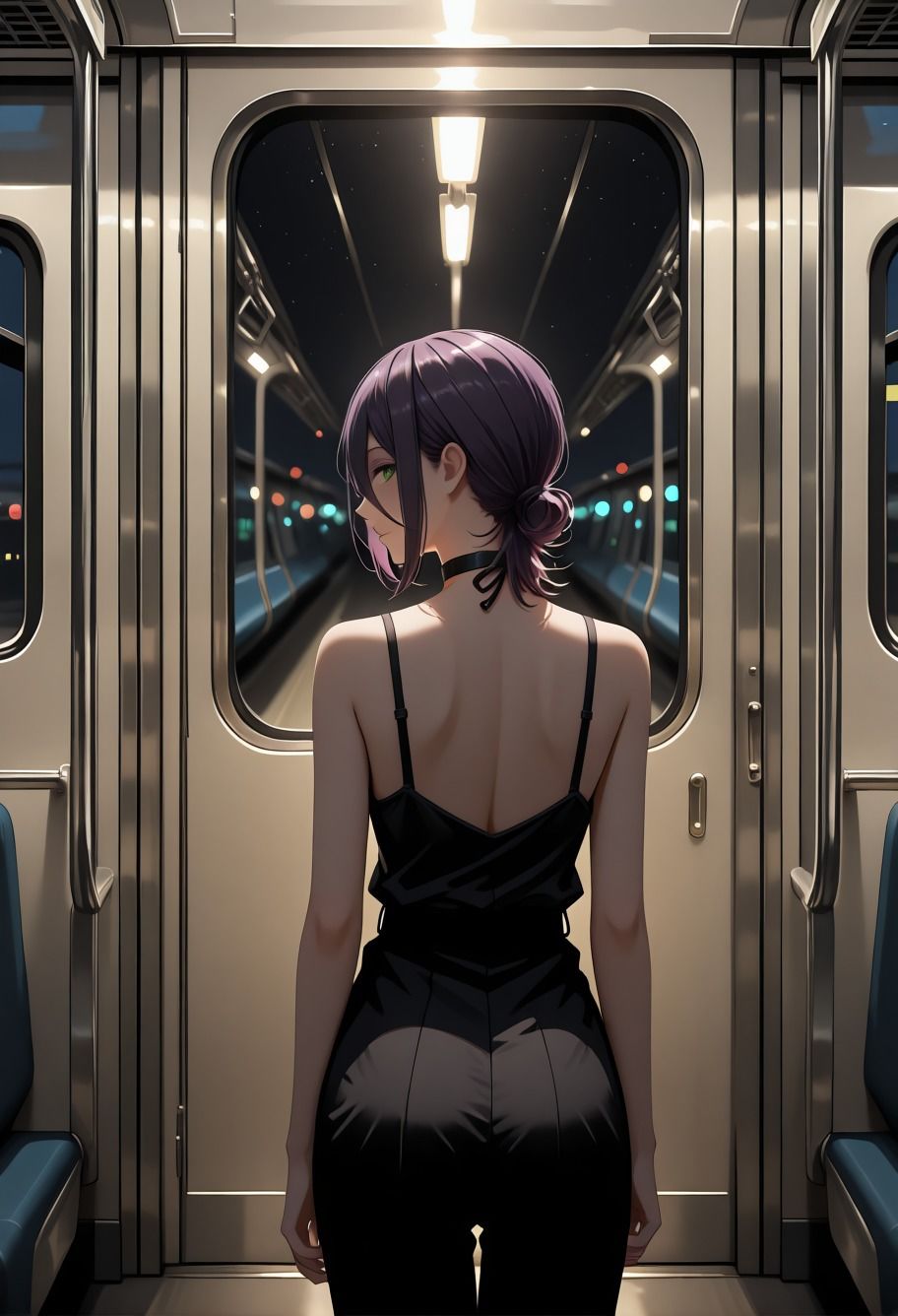 催●レ◯電車凌●パロディ〜チェン◯ーマン風美女が線路拘束アヘ顔・妊娠NTRシチュ満載 サンプル画像2