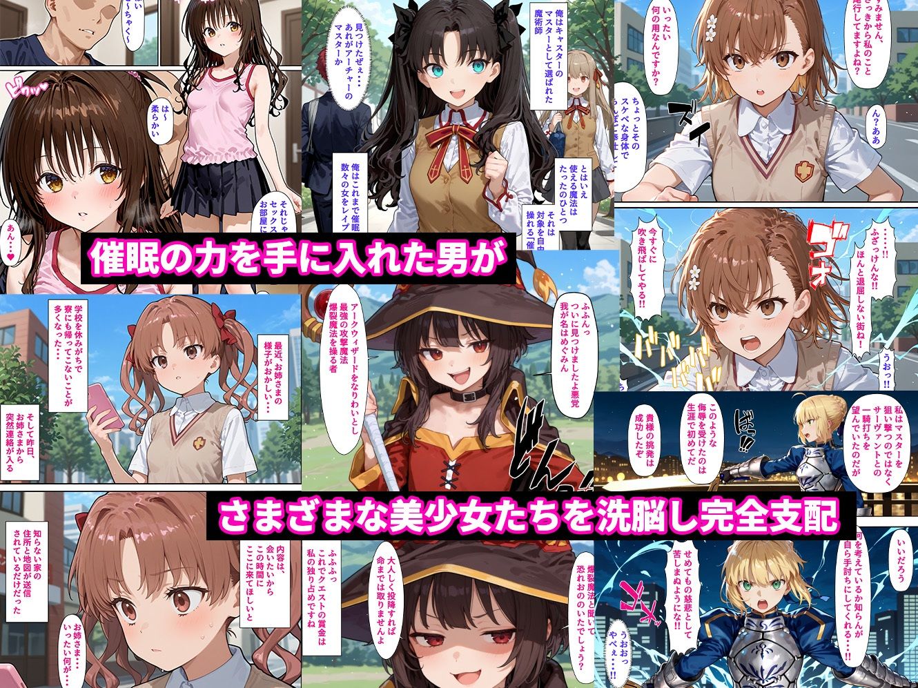 催●性支配〜寝取られヒロインたちの淫行〜 総集編 サンプル画像1