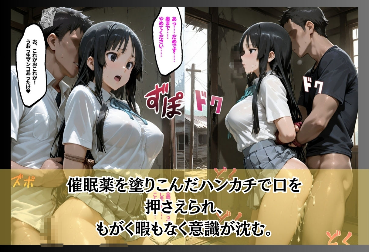 催●薬を染み込ませたハンカチで痴●魔に襲われる サンプル画像2