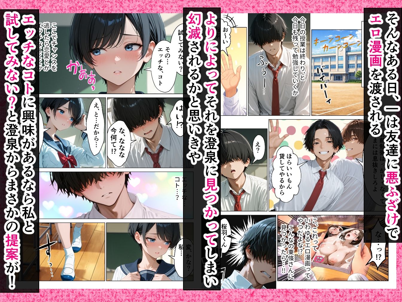 僕が絶対に敵わない学年ーの優等生と試しに生ハメしてみたら連続絶頂で理性崩壊した話 サンプル画像3