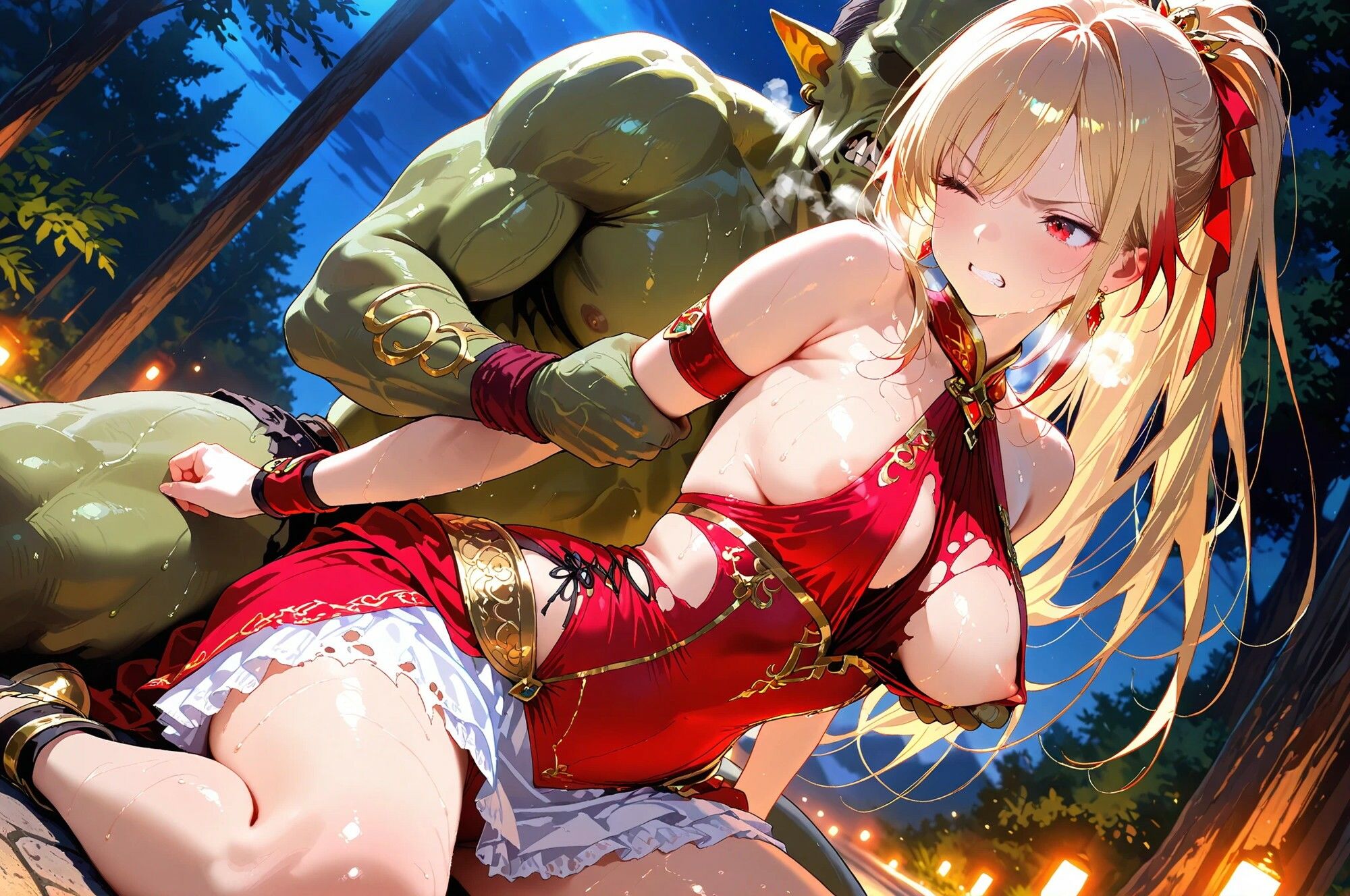 僕と契約した魔法少女がオークに凌●される  vol.6 ルミナス・ブレイズ編 サンプル画像4