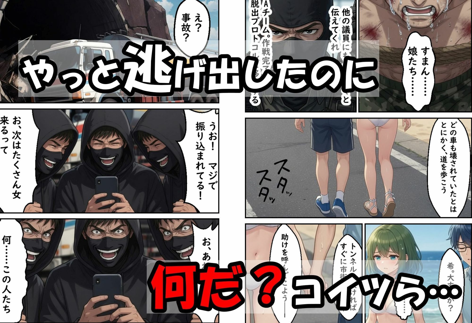 僕の新妻が海に押し寄せたテロリストに犯●れる訳がない サンプル画像6