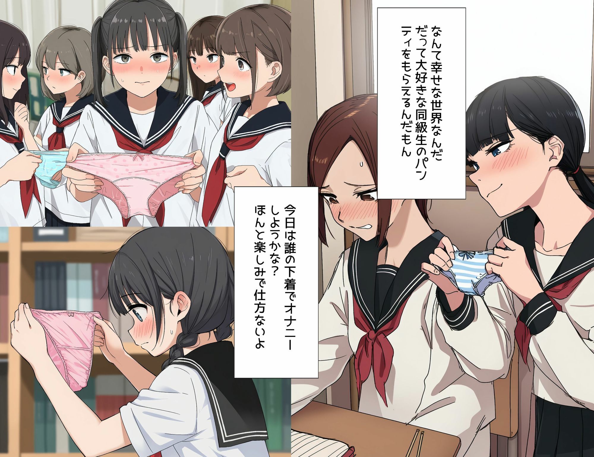 僕は同級生からなぜか下着をもらえる2 サンプル画像5