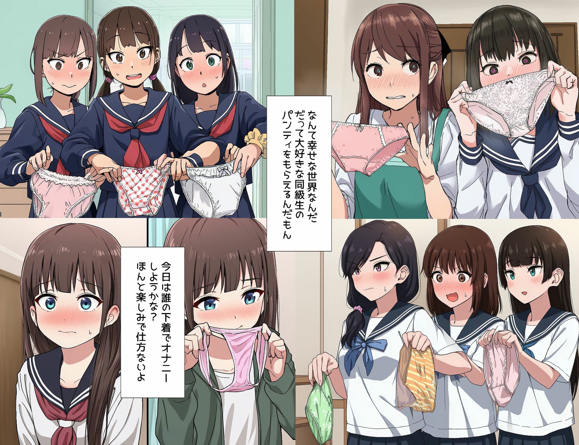 僕は同級生からなぜか下着をもらえる サンプル画像5