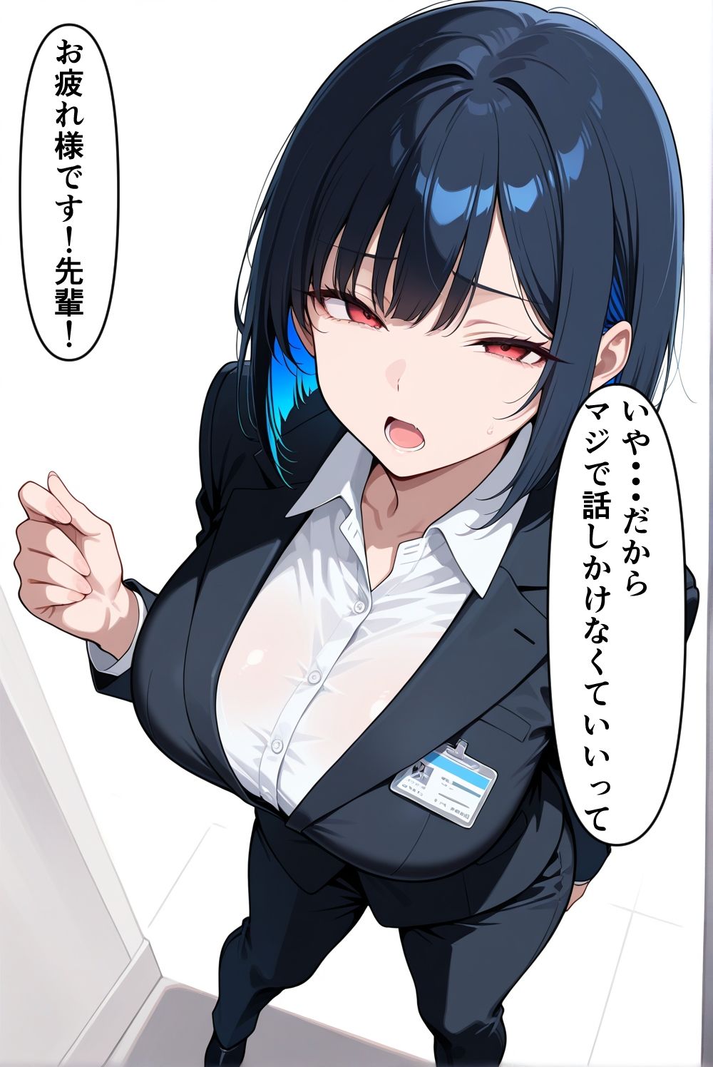 僕を嫌ってる先輩が僕のデカチンポにはチョロかった。 サンプル画像1