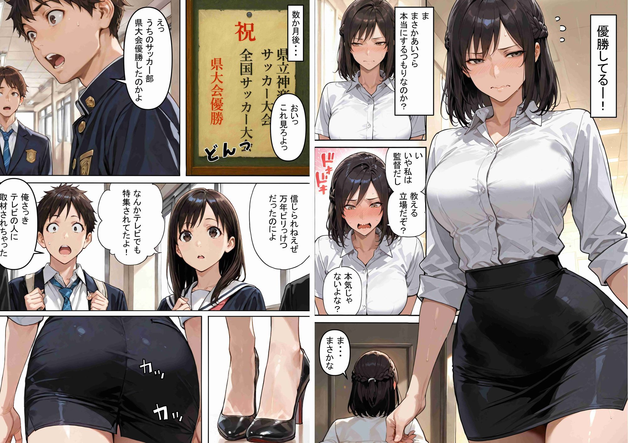 優勝の代償に身体を差し出した既婚女性監督の話。 サンプル画像7