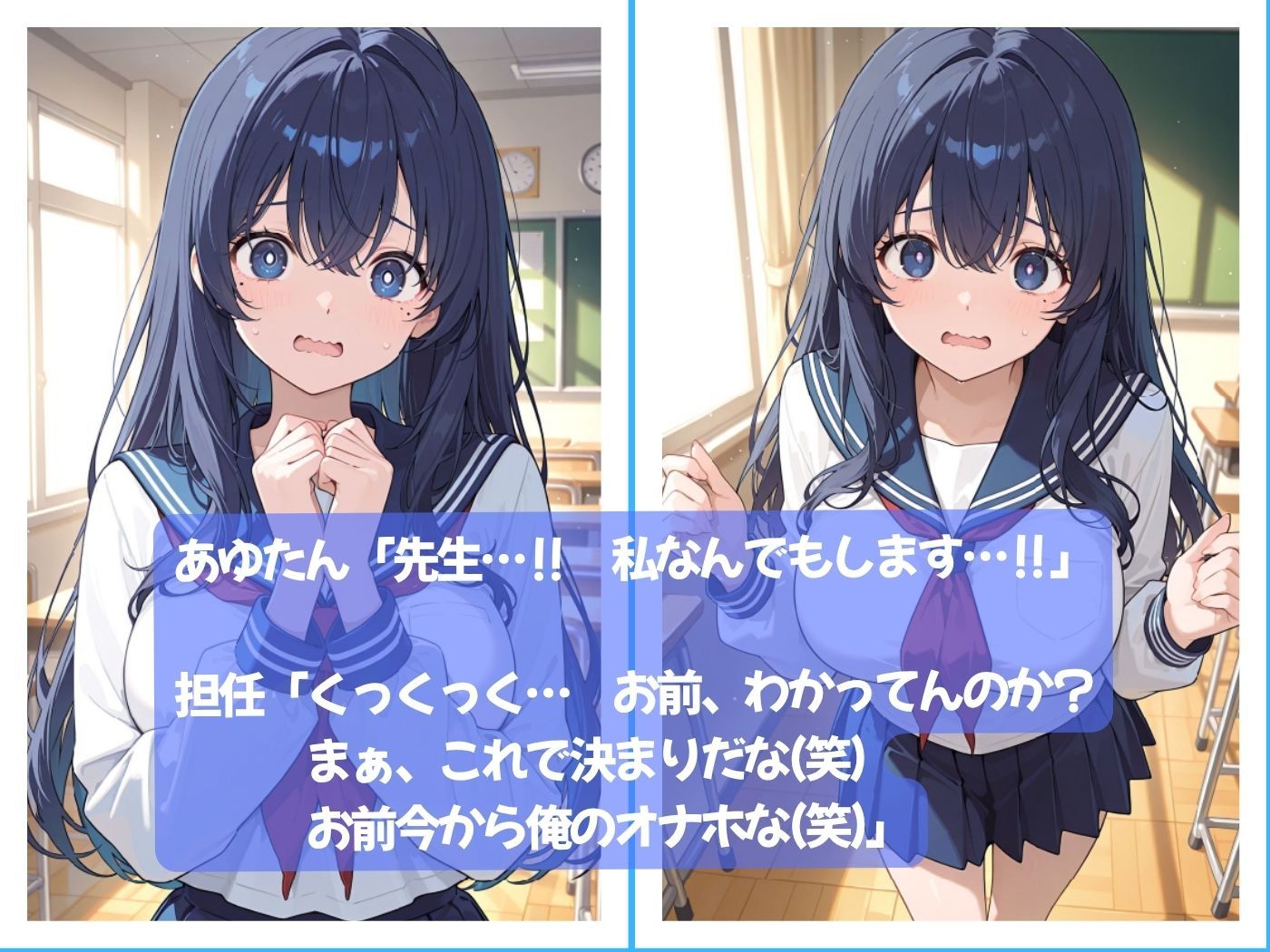 優等生な俺の彼女が担任教師のオナホになった件 サンプル画像5