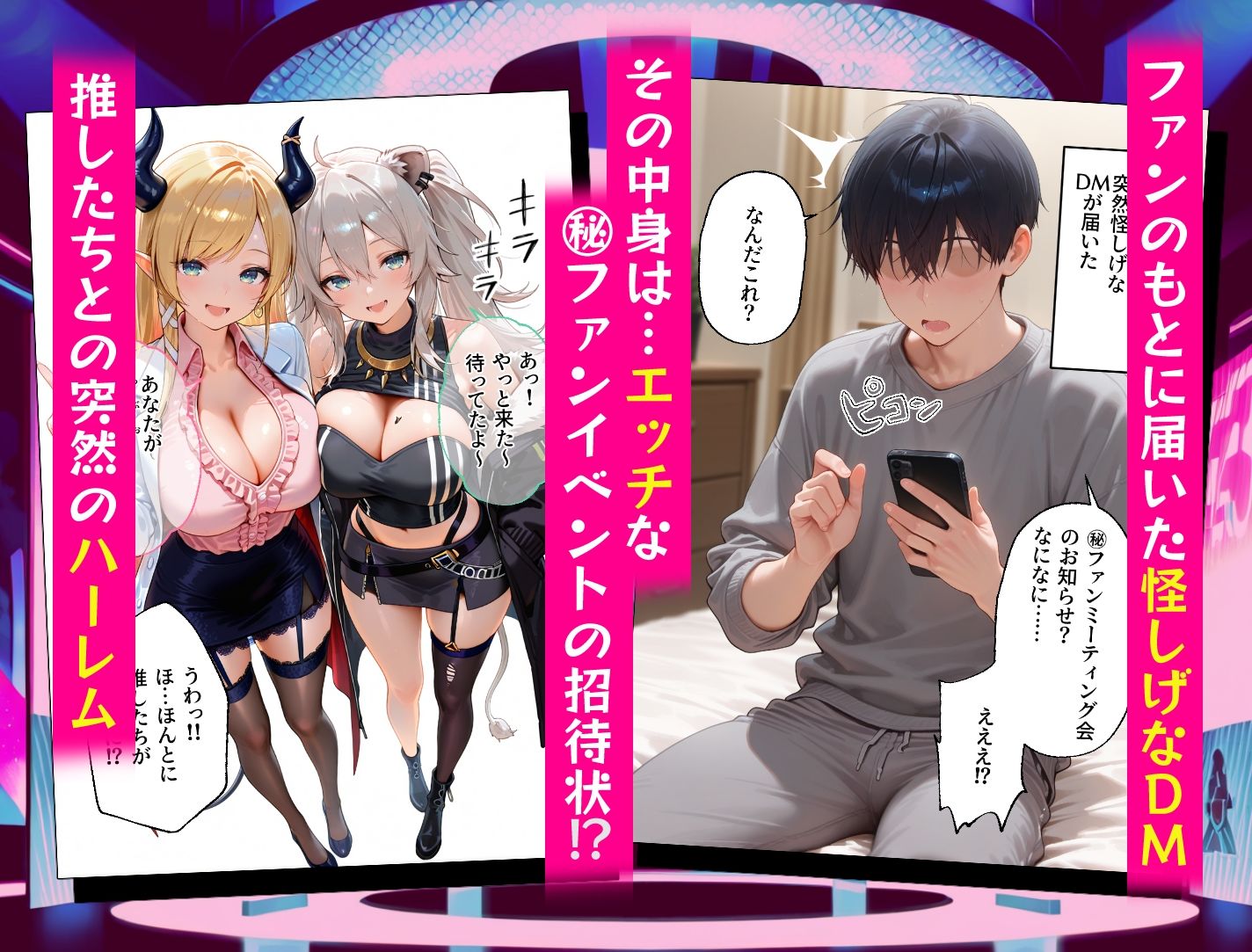 元気っ子とセクシーV達のドスケベマル秘ファンサービス サンプル画像1