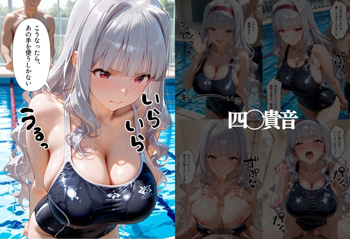 先生！中出ししていいから水泳のテスト合格にして？ ア●ドルマスター編 サンプル画像2