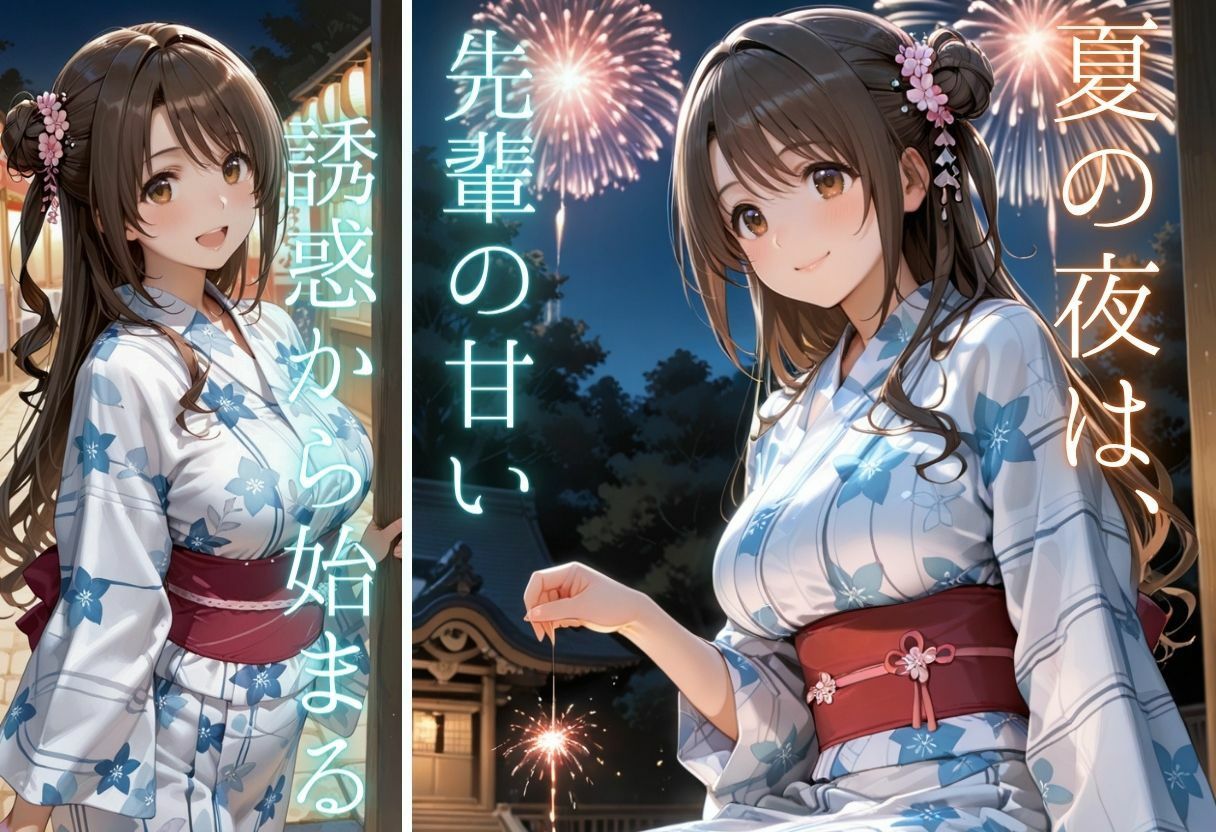 先輩との夏…花火デートからびしょ濡れ本殿SEX vol.3 サンプル画像4