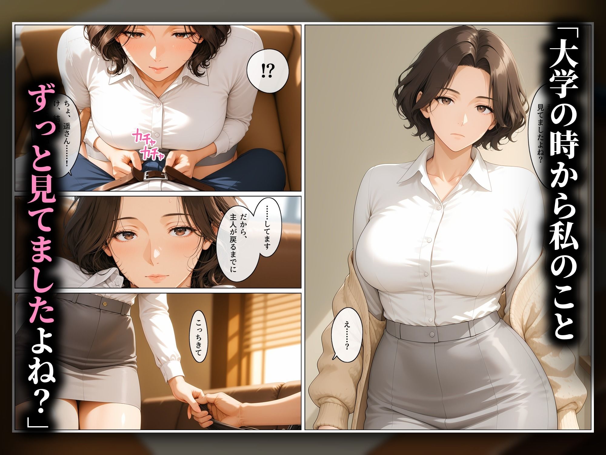 先輩の人妻と車の修理代のかわりにセックスする契約をしたら、三回では終われなくなった話 サンプル画像4
