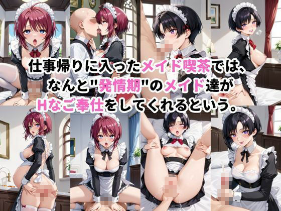 入店注意！発情期メイド喫茶！！〜ル○マリア・ホーク＆ナ○ル・バジルール編〜 サンプル画像1
