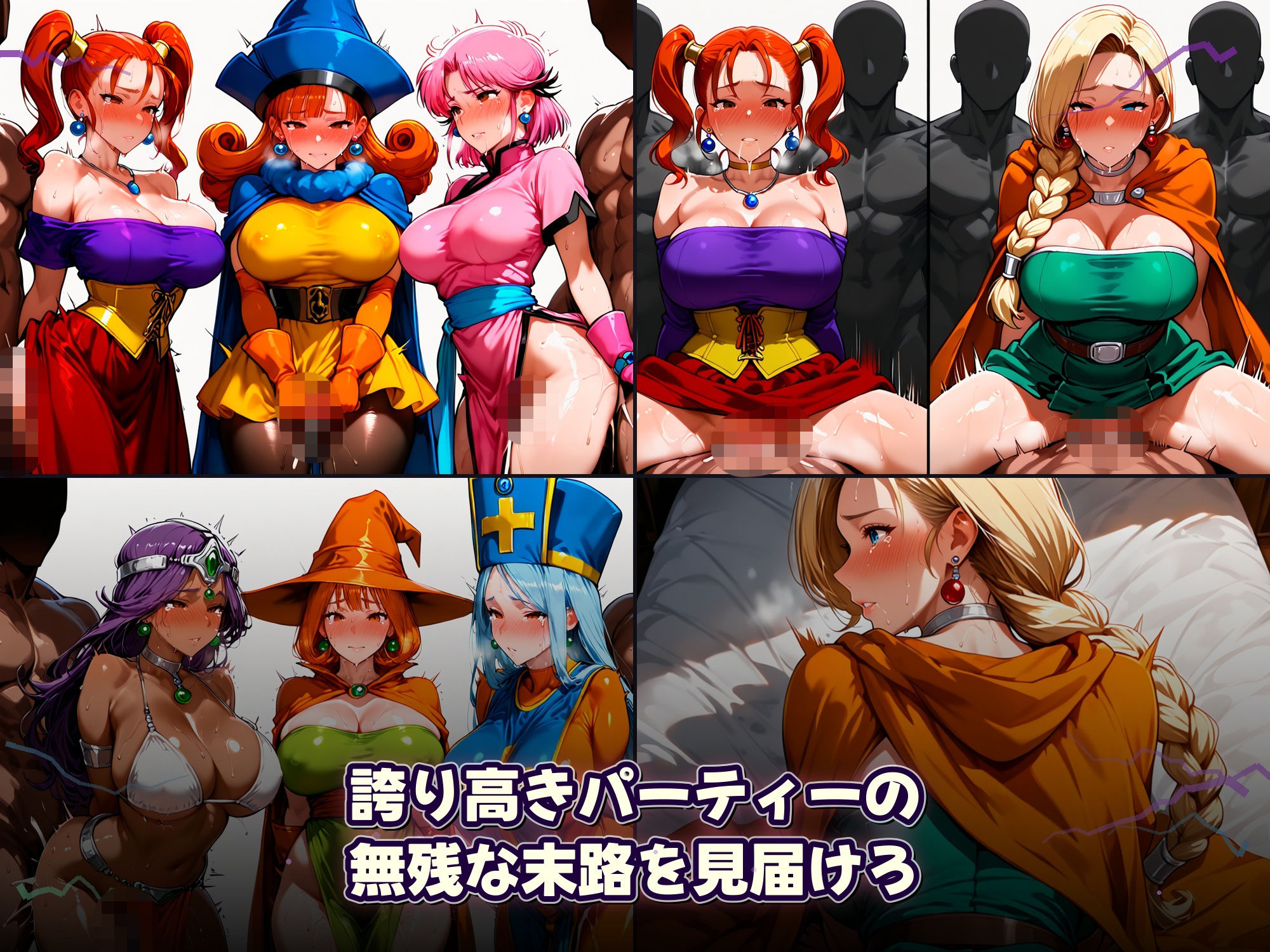 全滅したら女はこうなる〜仲間の目の前で、仲間と一緒に犯●れる女冒険者たち サンプル画像4