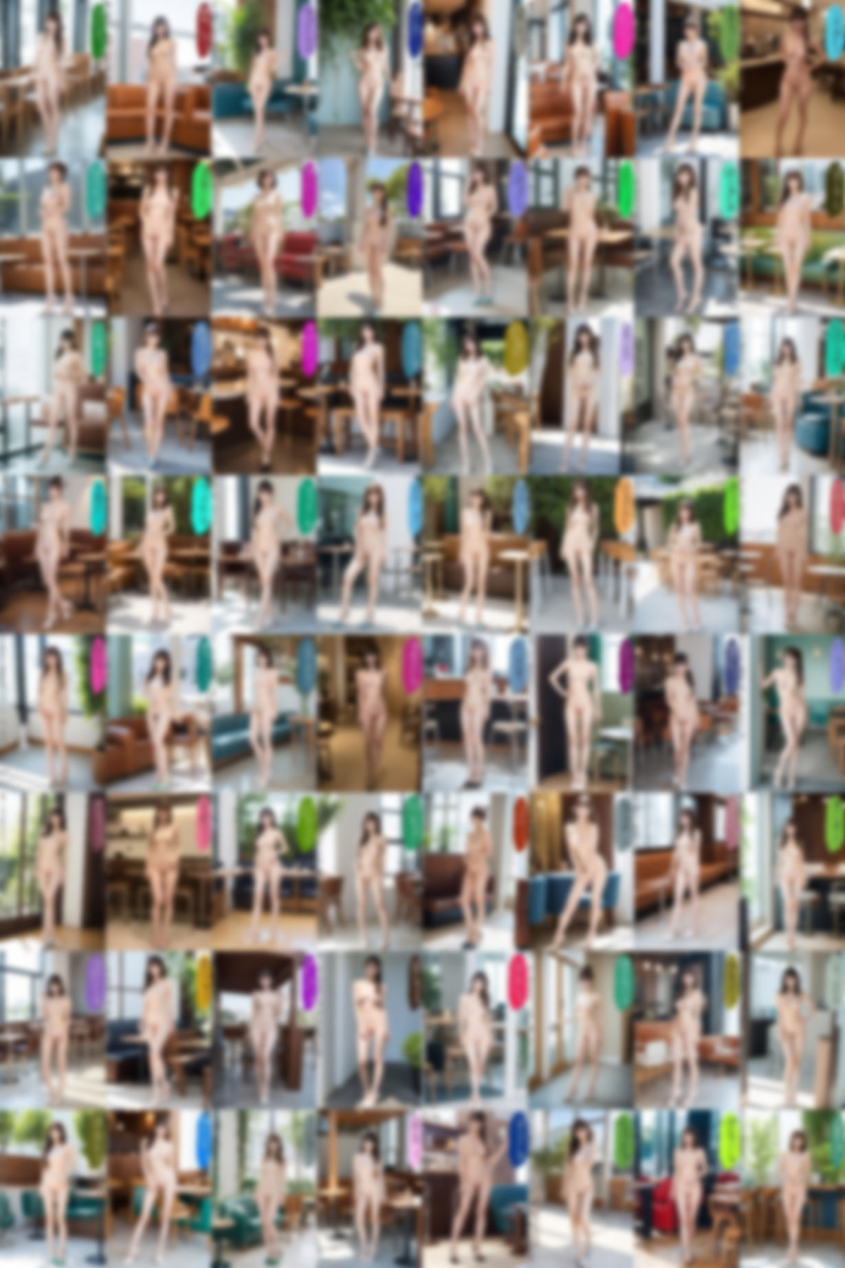 全裸カフェ店員の笑顔接客〜観察専用オナネタ〜 サンプル画像9