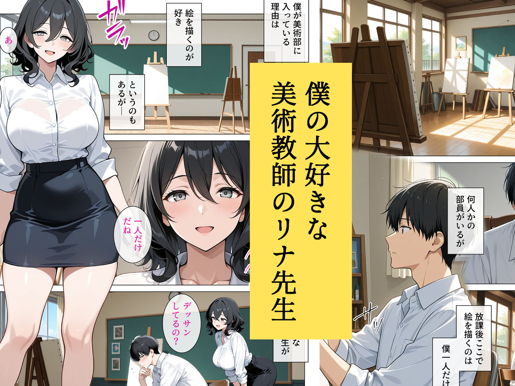 内気で弱気な女教師が勇気を出して生徒を痴女誘惑 サンプル画像3