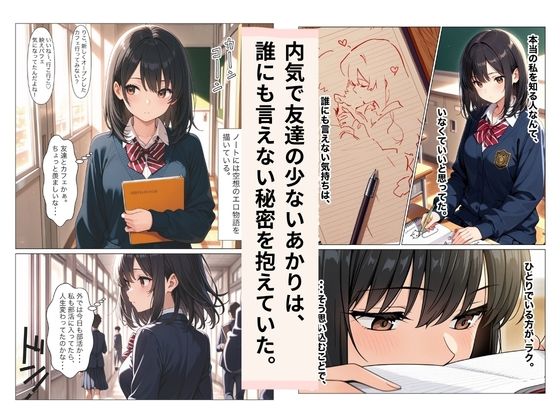 内気なJKがエロノートを見られて放課後の部屋で生ハメ中出しされてイカされちゃう話 サンプル画像1