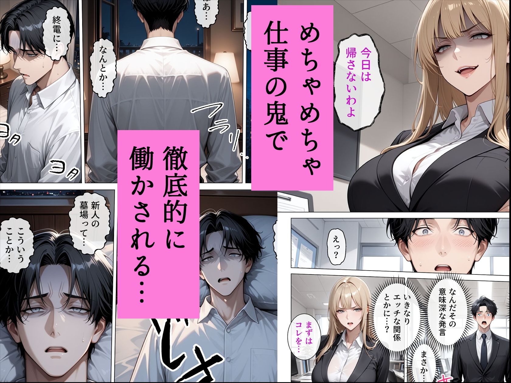 冷酷無比な女上司がらぶらぶエッチで中出し懇願 サンプル画像2