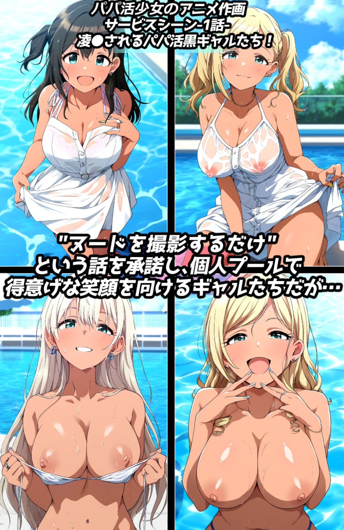 凌●＆わからせフェチ特化 2020年代アニメ作画特集 凌●されるギャル少女たち その1 -500枚を撮影- サンプル画像1