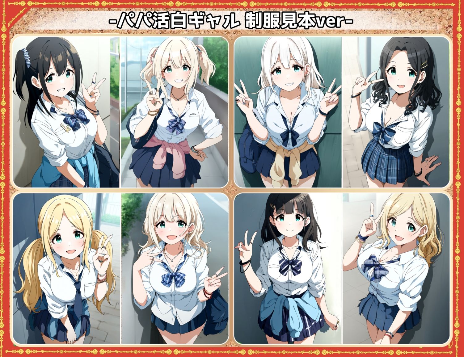 凌●＆わからせフェチ特化 2020年代アニメ作画特集 凌●されるパパ活白ギャル少女たち その1 -500枚を撮影- サンプル画像6