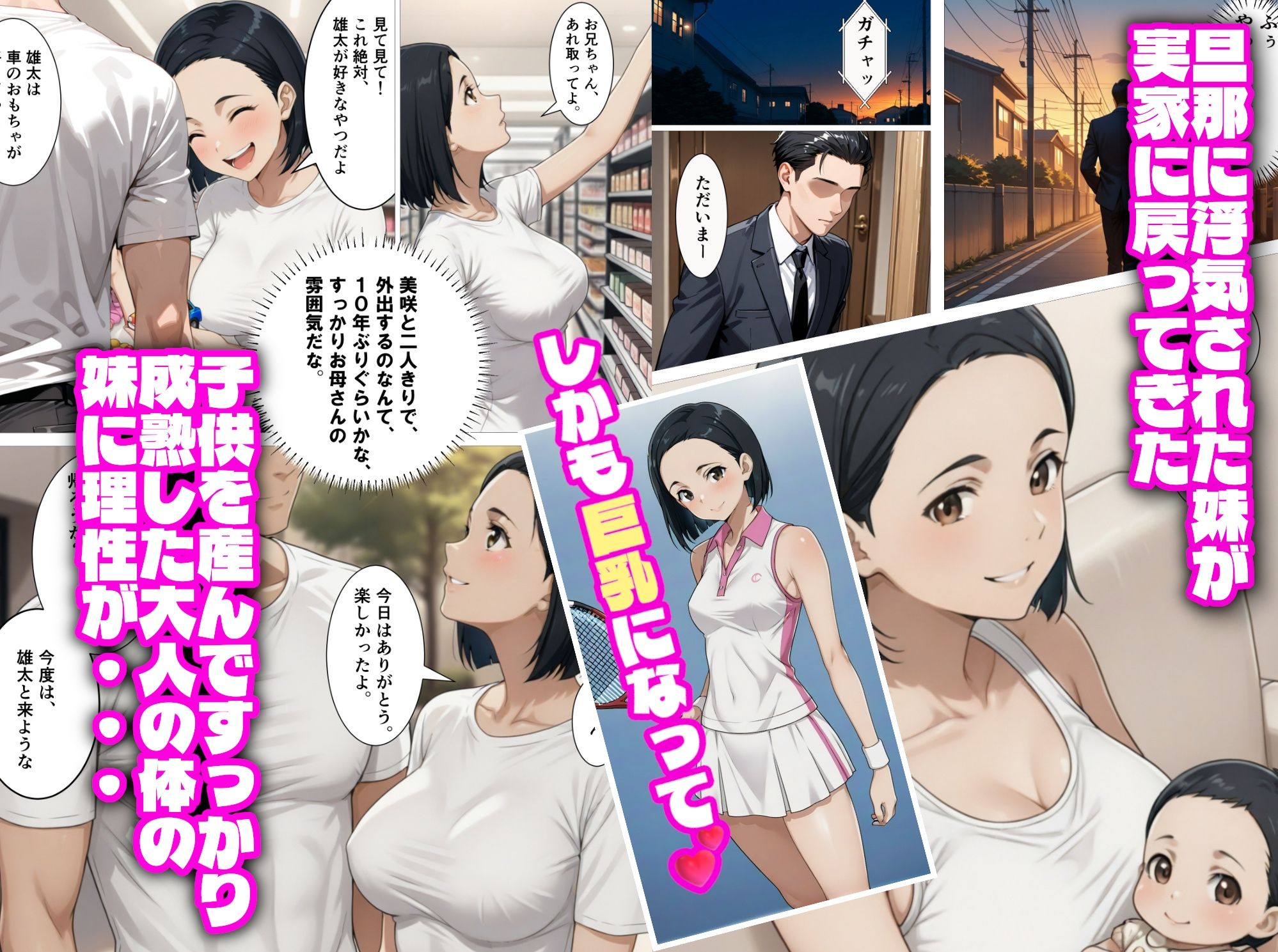 出戻り妹が巨乳になっていたので嫁にしてしまった話 サンプル画像1