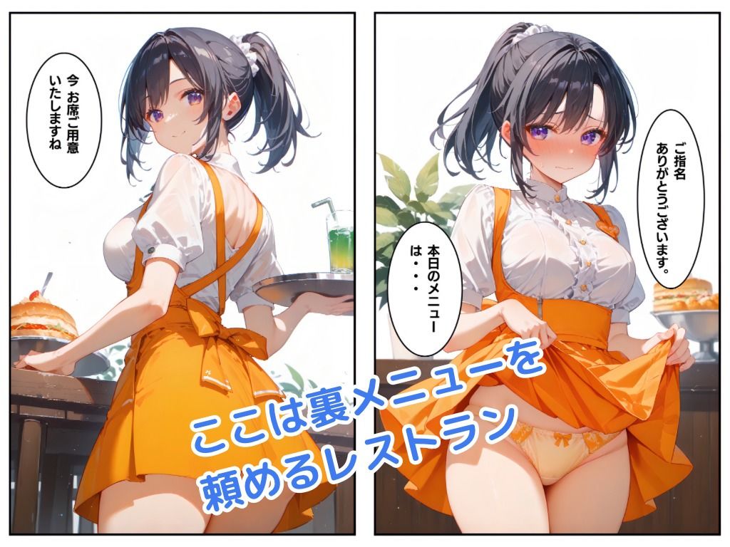 制服女子はのみものです！ （ウェイトレス編） サンプル画像1