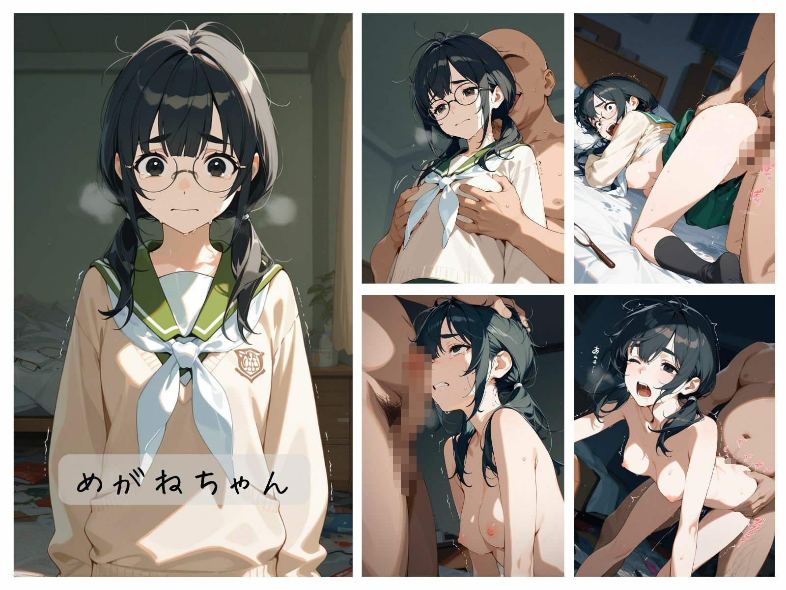 制服女子わからせまとめ 陰キャ女子編 サンプル画像1