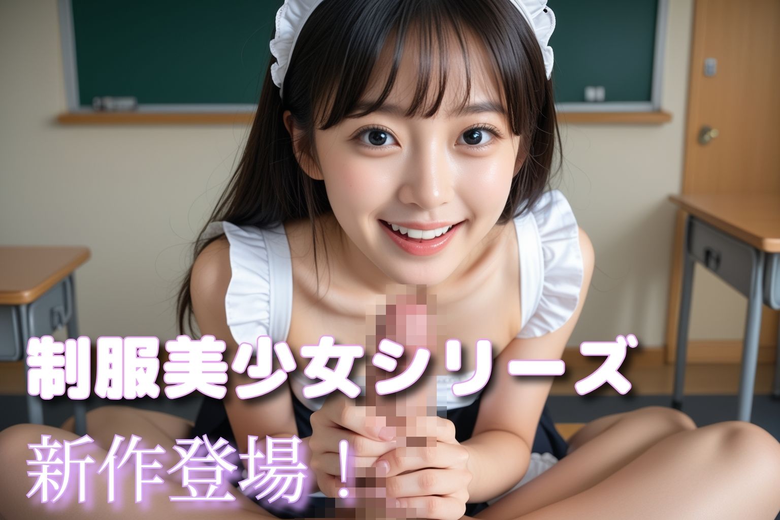 制服美少女子作り実習！？ メイドコス編 サンプル画像1