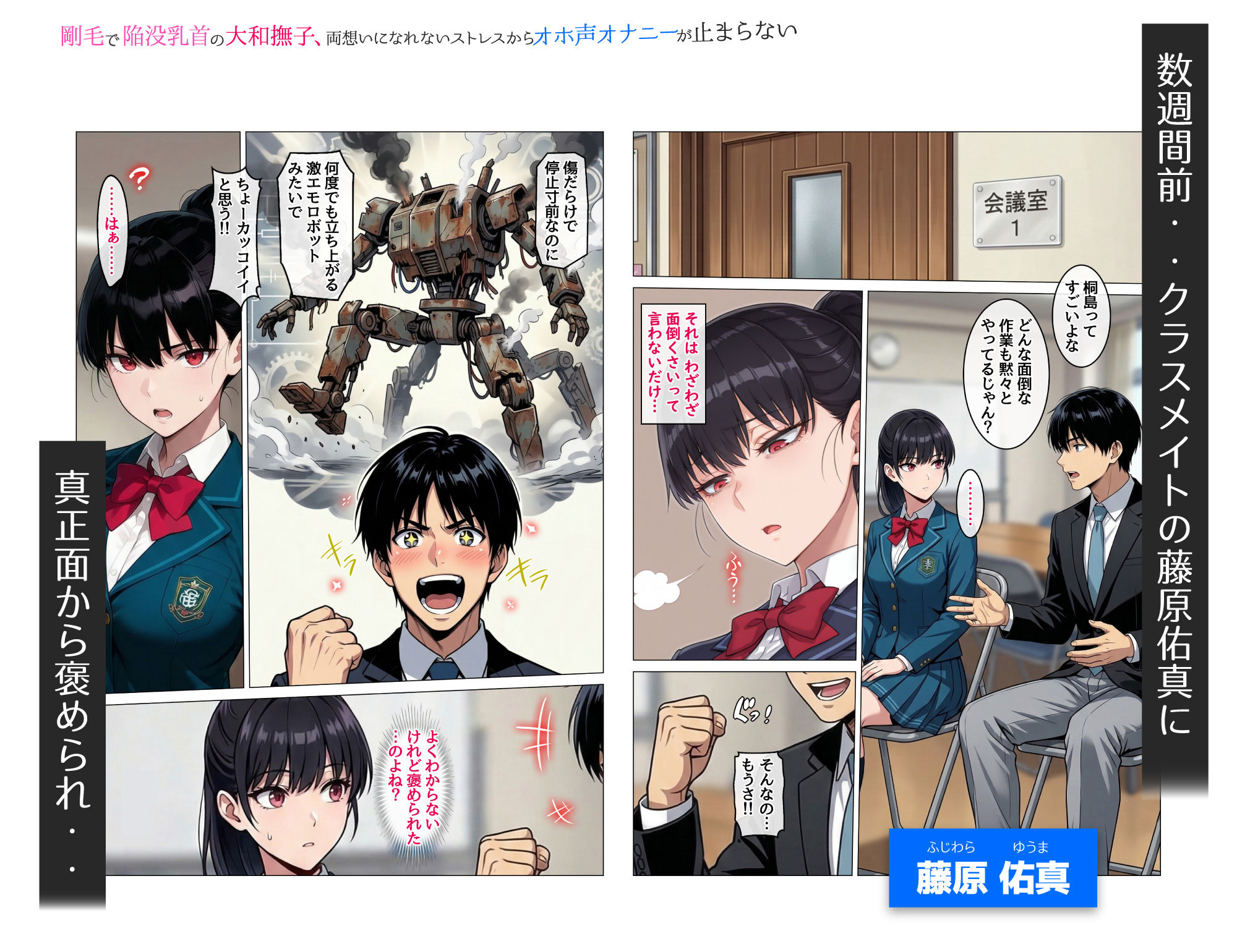 剛毛で陥没乳首の大和撫子、両想いになれないストレスからオホ声オナニーが止まらない サンプル画像4