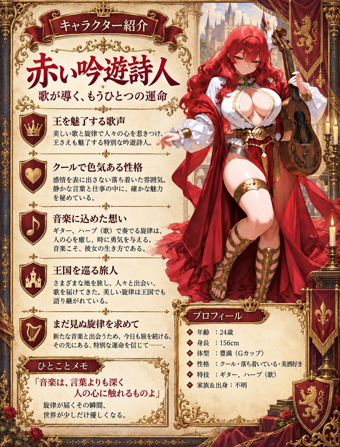 勇者PT壊滅計画 第二の標的・赤い吟遊詩人アテナ サンプル画像1