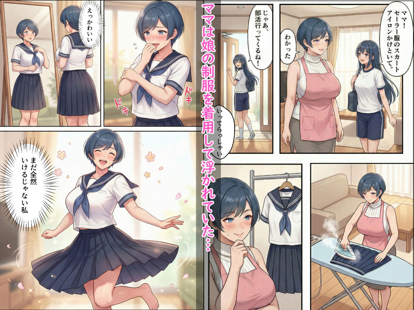 勝気ママの甘い弱点 〜ママが息子の甘いSEXで子宮までとろけちゃう話 サンプル画像1