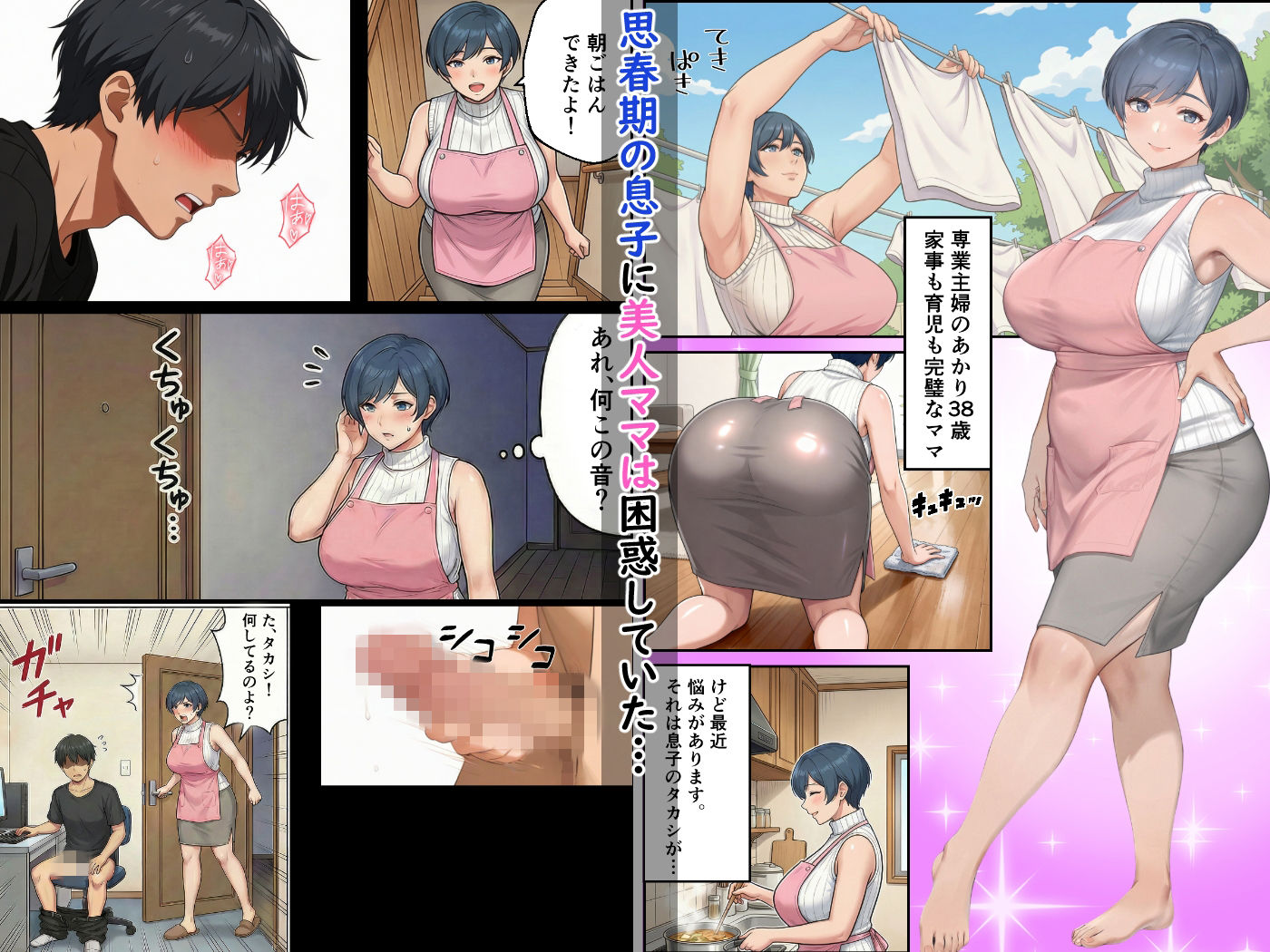 勝気ママの甘い弱点 〜ママだけど息子の性欲に負けちゃう話〜 サンプル画像1