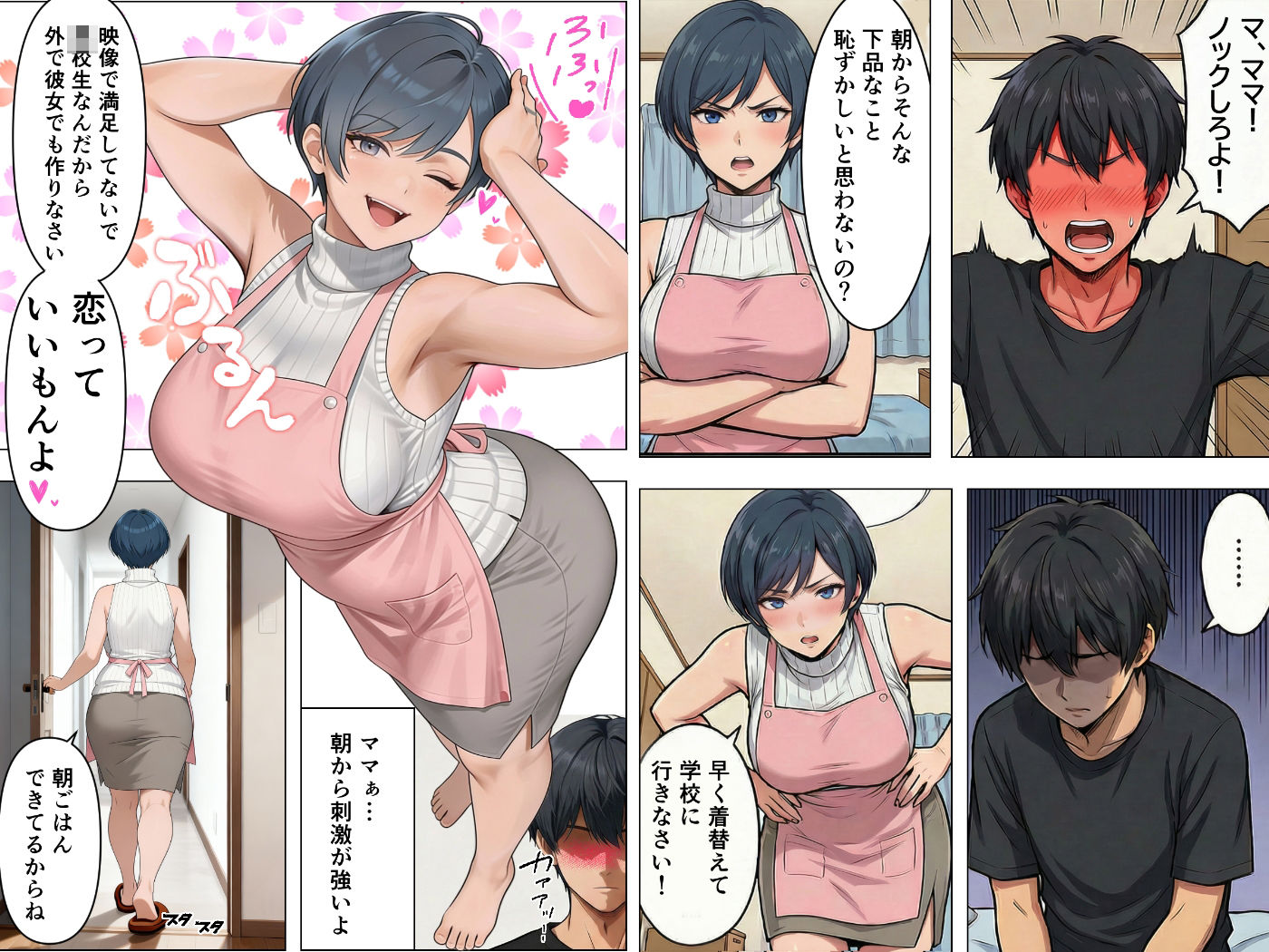 勝気ママの甘い弱点 〜ママだけど息子の性欲に負けちゃう話〜 サンプル画像2