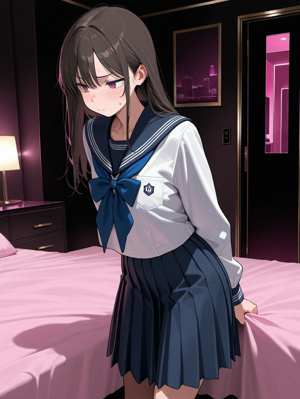 勢いでラブホに来ちゃった女の子 サンプル画像1