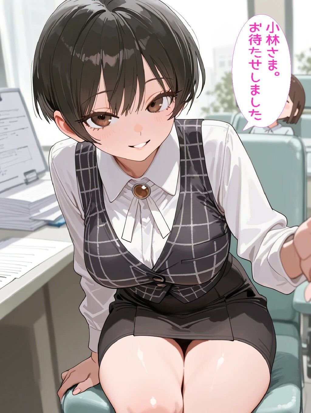 医療事務の胡桃さん サンプル画像1