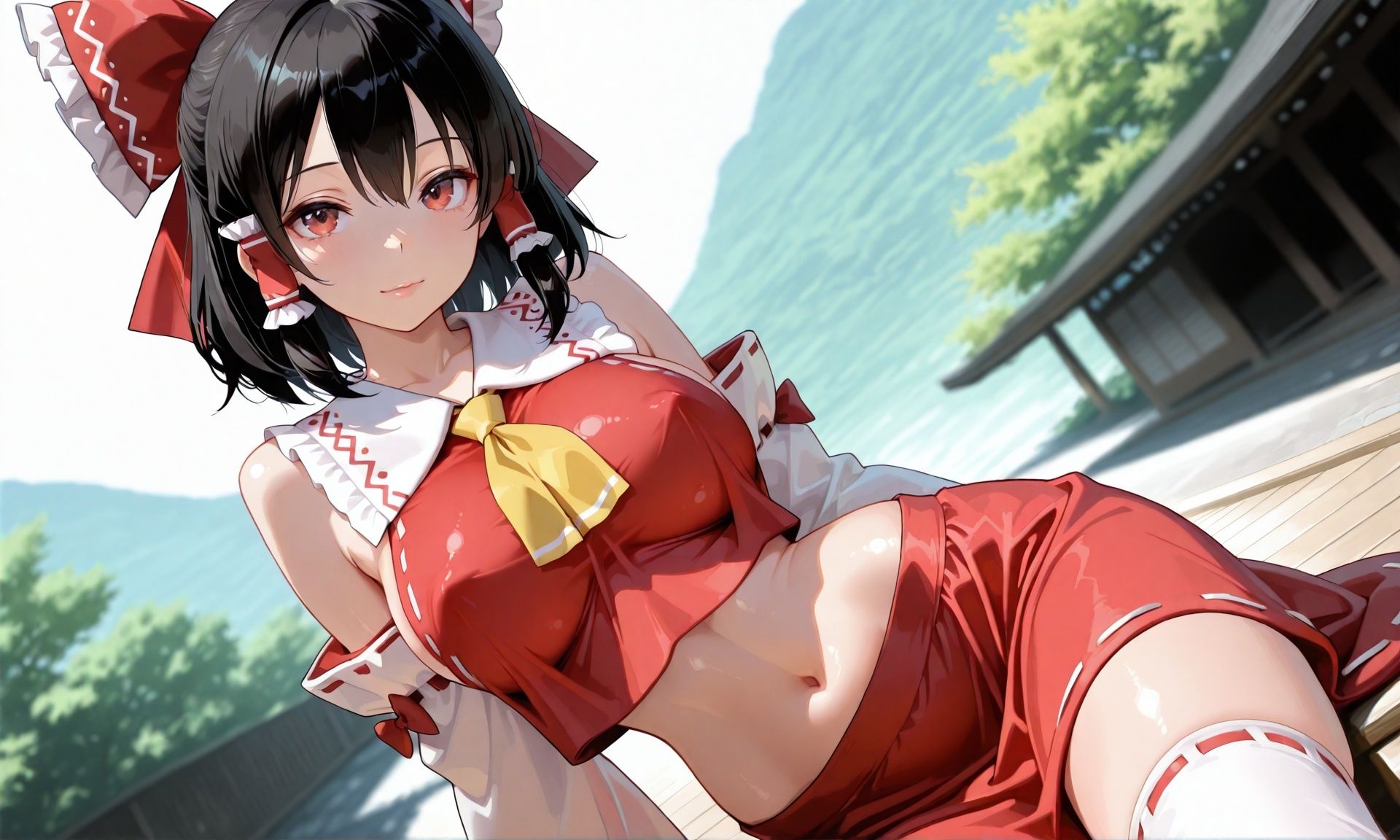 博麗の巫女、霊夢の本気子作りアヘヅラ白書 サンプル画像1